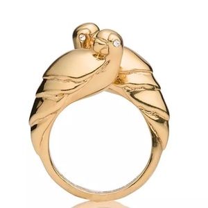 Kate Spade Out of Office Parrot Ring sz 6
